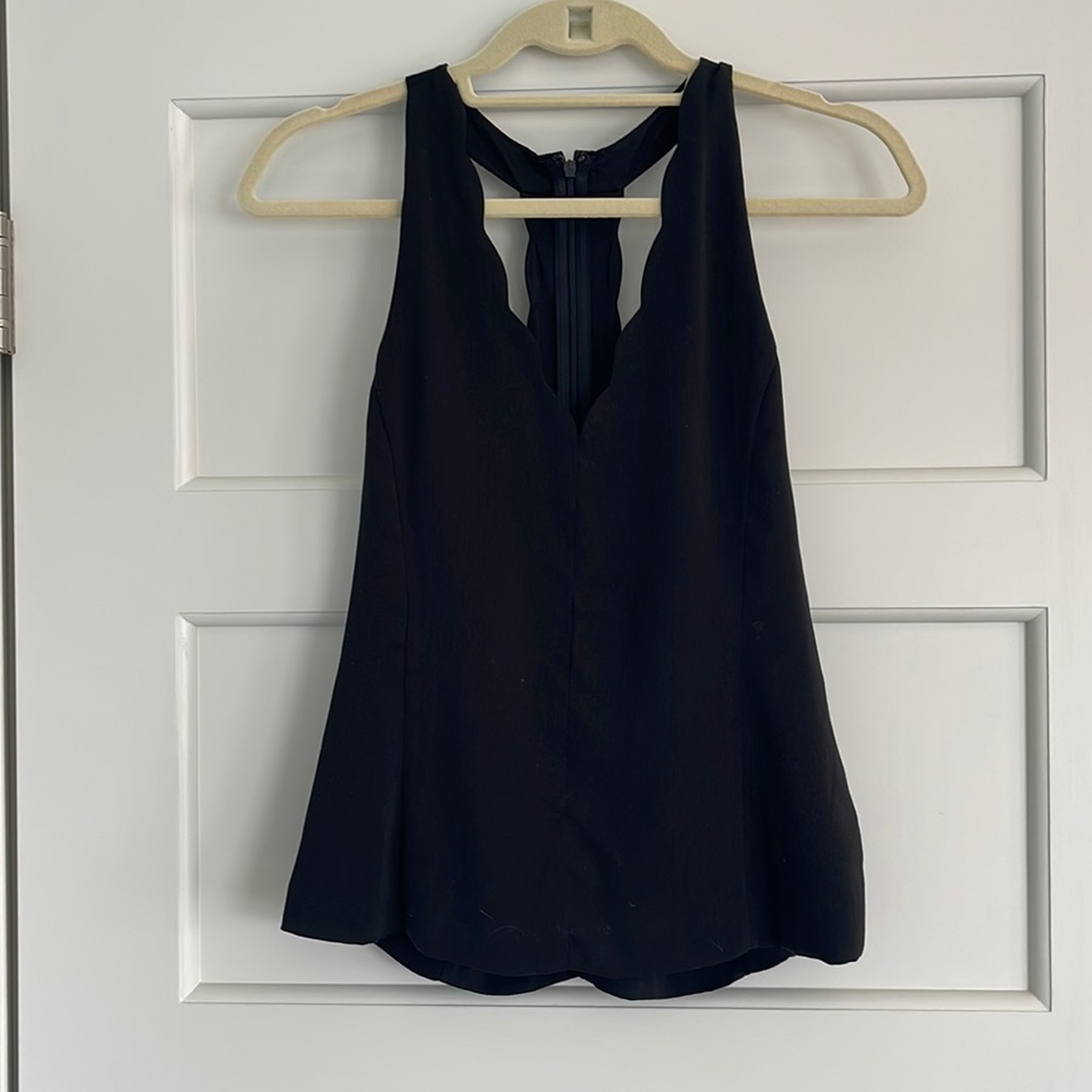 Naked Zebra black halter top size medium
